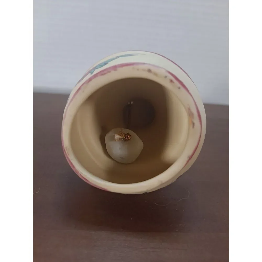 Jasco Country Kitchen Bisque Porcelain Pitcher Bell Floral Decoration‎ 3.5